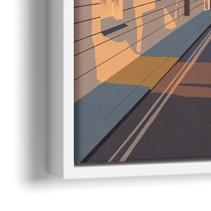 Oxford Bridge of Sighs - Close-Up White Frame Canvas