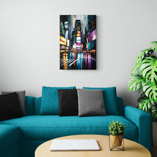 New York City Times Square Lights - Canvas Wall Art Living Room