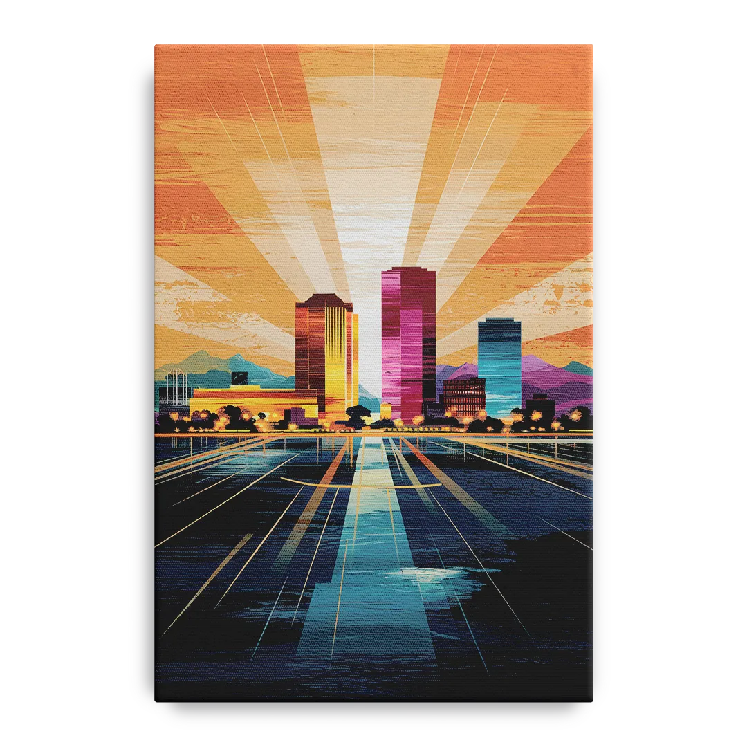 El Paso Downtown Vibes - Canvas Wall Art