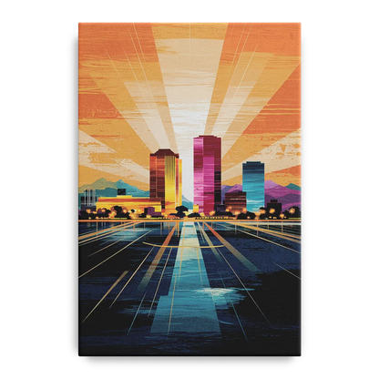 El Paso Downtown Vibes - Canvas Wall Art