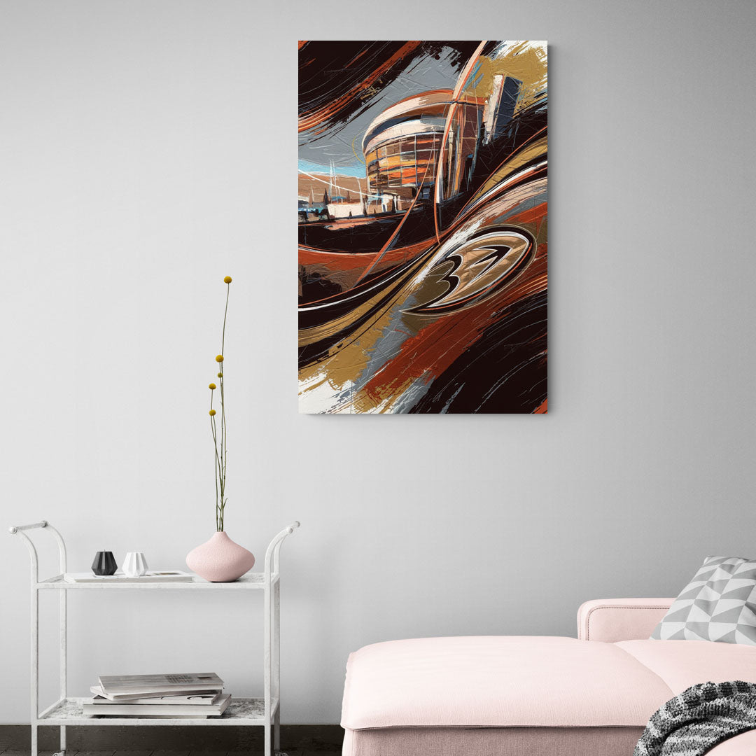 Anaheim Ducks Legacy - Canvas Wall Art Living Room