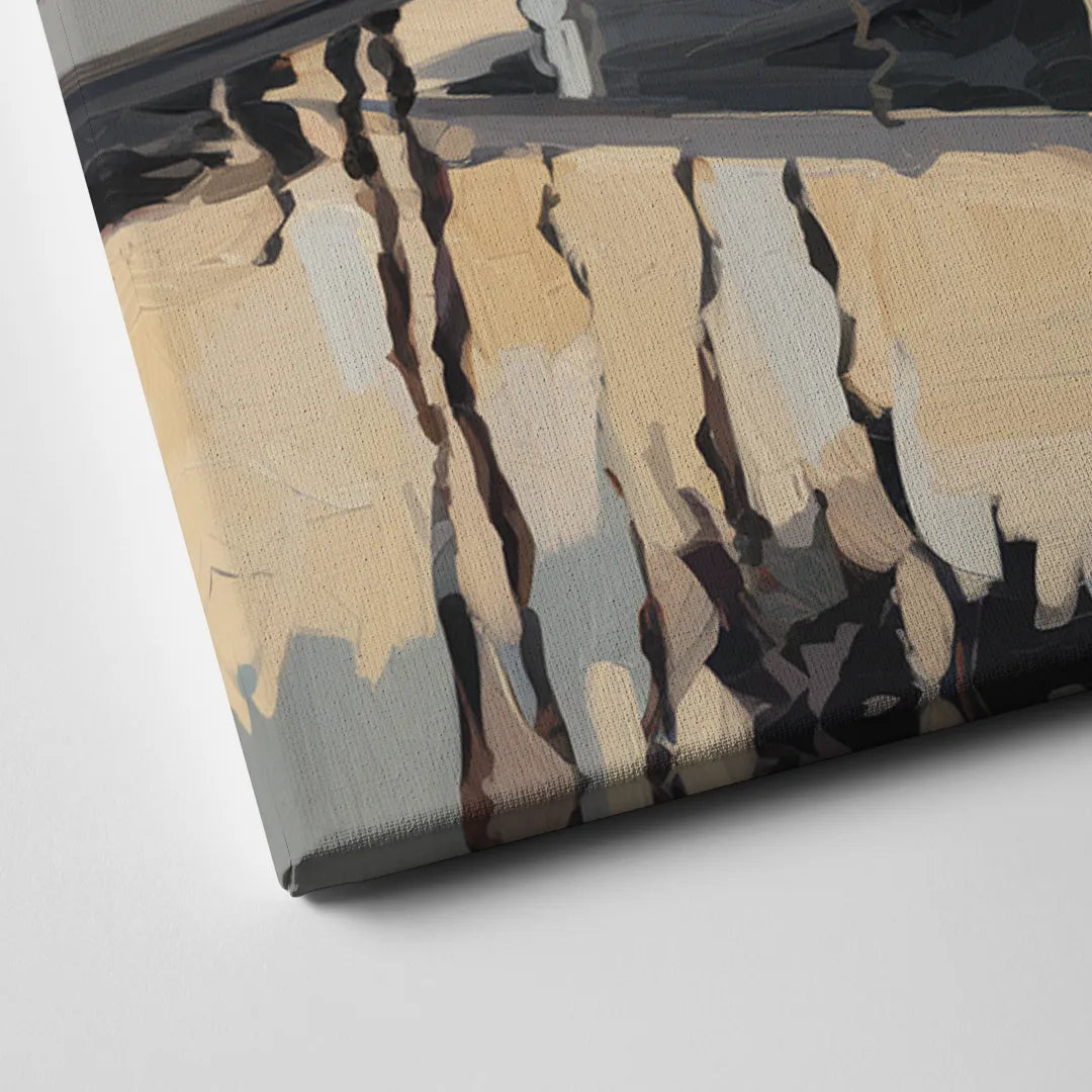 Palm Springs Mid Century Vibes Canvas Close Up