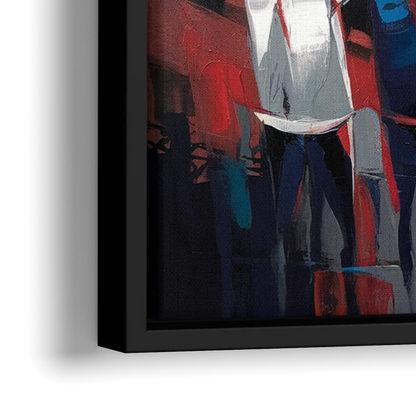 Salem Red Sox Fans - Close-Up Black Frame Canvas