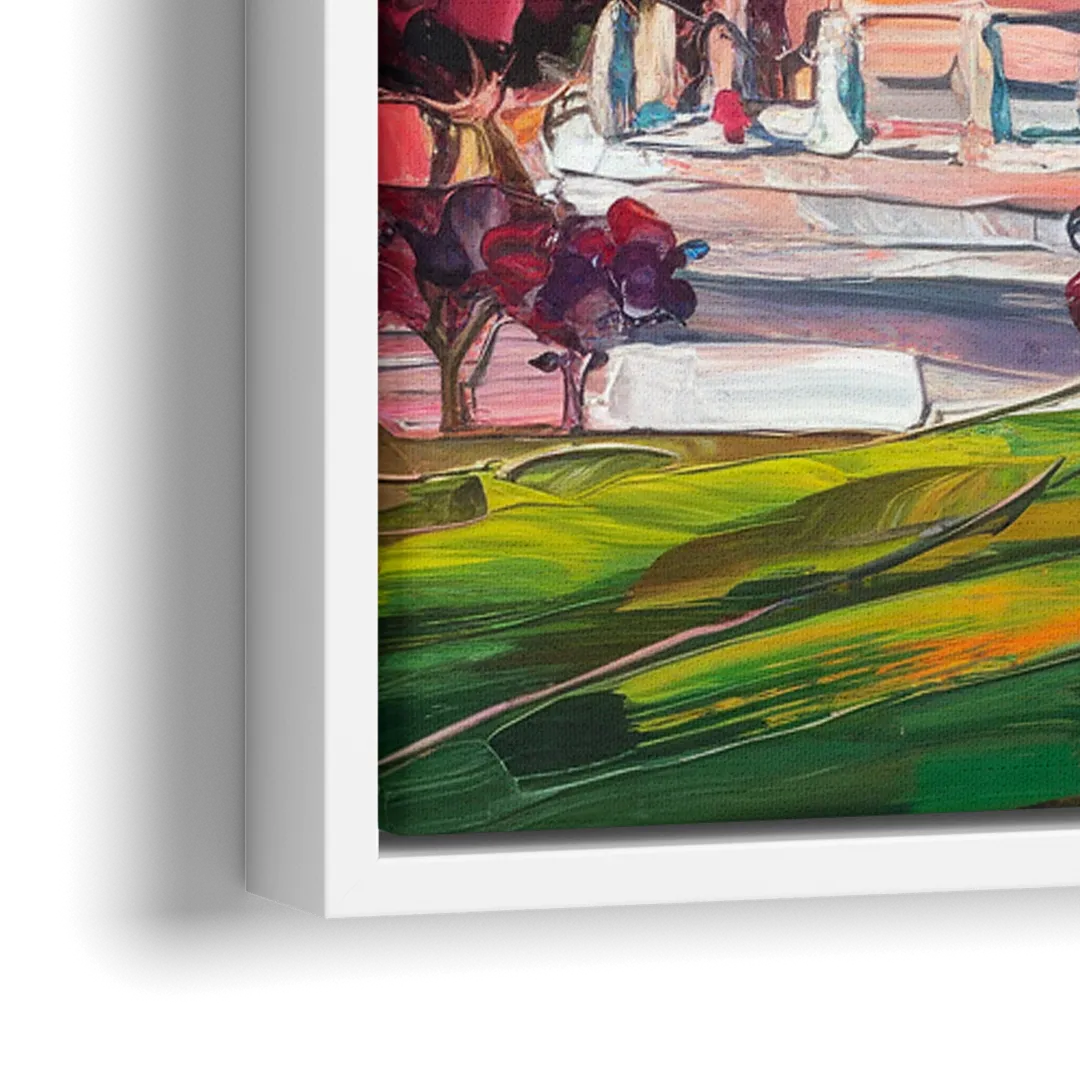 Indianapolis Historic Landmarks - Close-Up White Frame Canvas