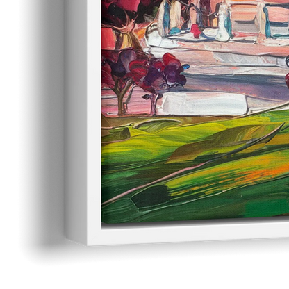 Indianapolis Historic Landmarks - Close-Up White Frame Canvas
