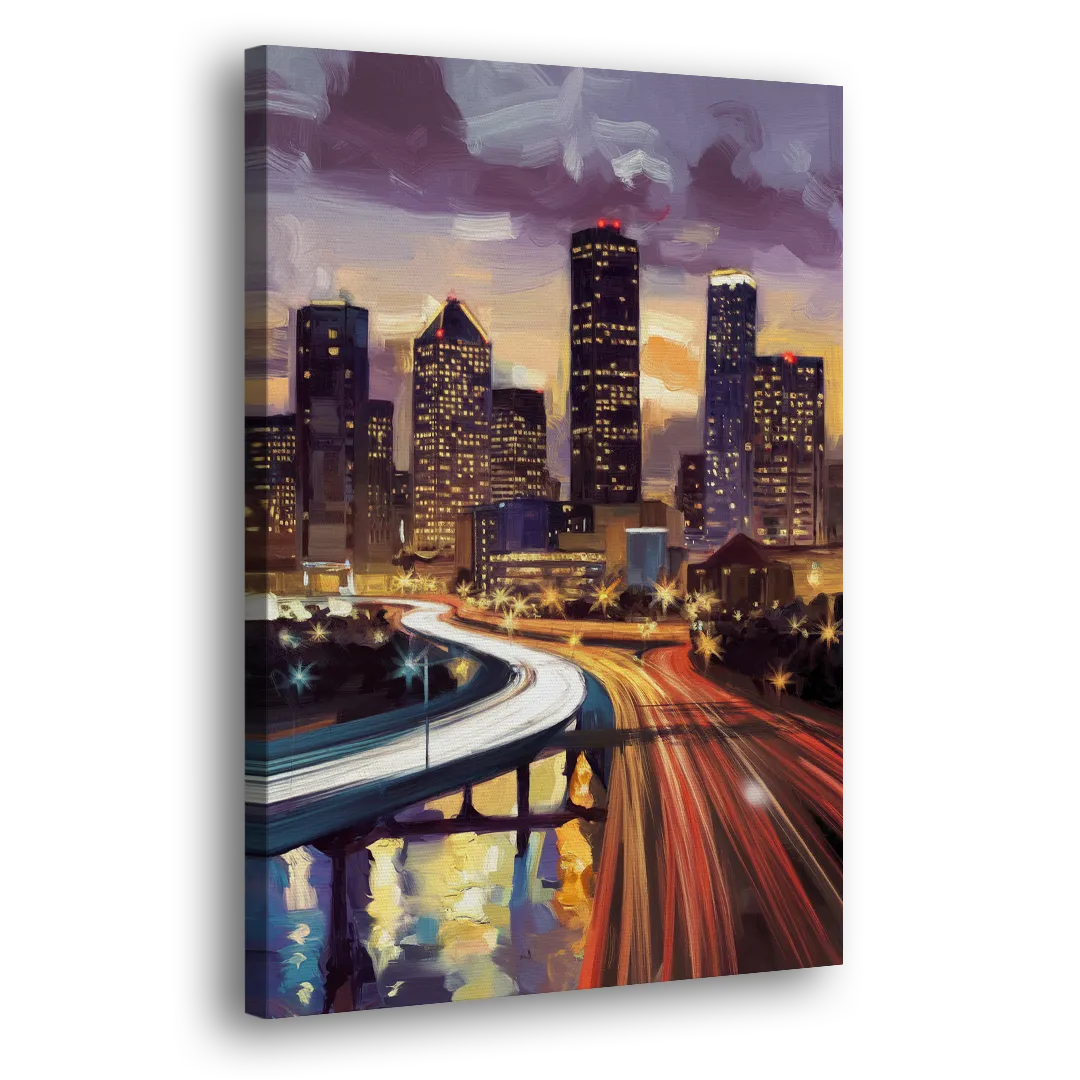 Houston Photography Collection - Canvas Print Art Sides