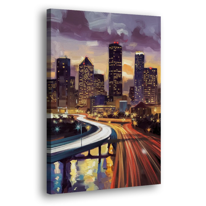 Houston Photography Collection - Canvas Print Art Sides