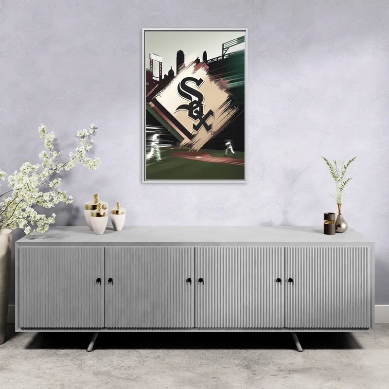Chicago White Sox Legacy - Living Room White Frame Canvas