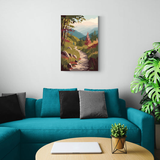 Asheville Appalachian Trail Views - Canvas Wall Art Living Room