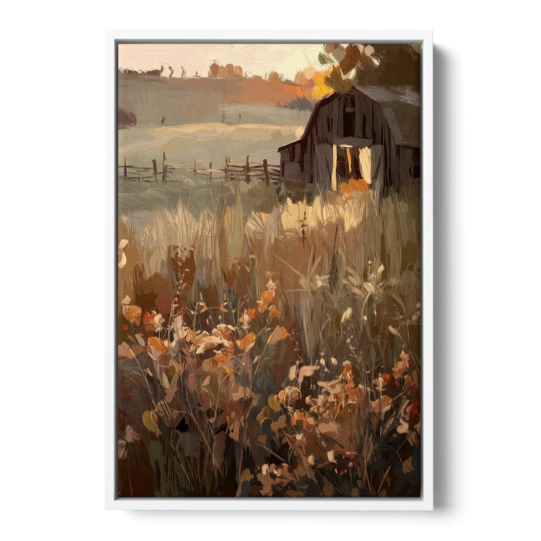 McKinney Rustic Charm - White Frame Canvas