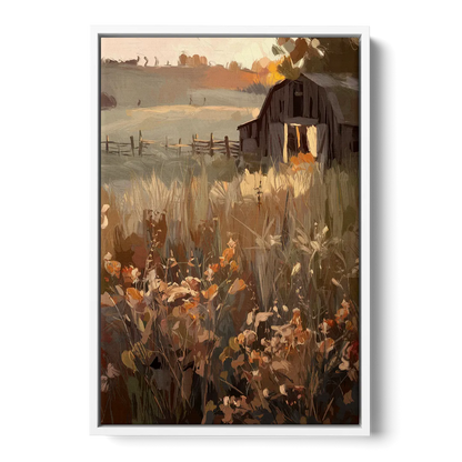 McKinney Rustic Charm - White Frame Canvas