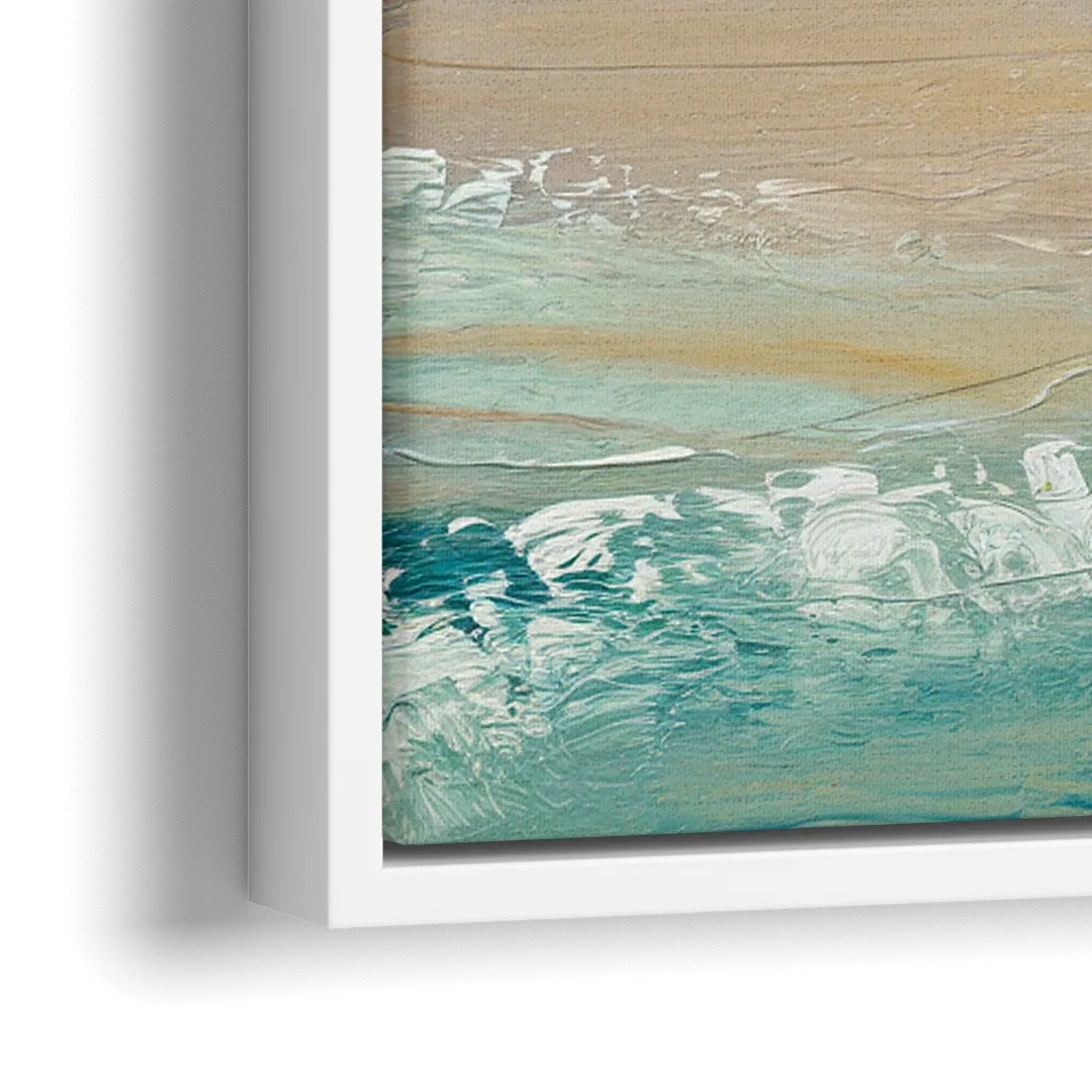 San Diego Pacific Beach Vibes Surf - Close-Up White Frame Canvas