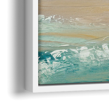 San Diego Pacific Beach Vibes Surf - Close-Up White Frame Canvas
