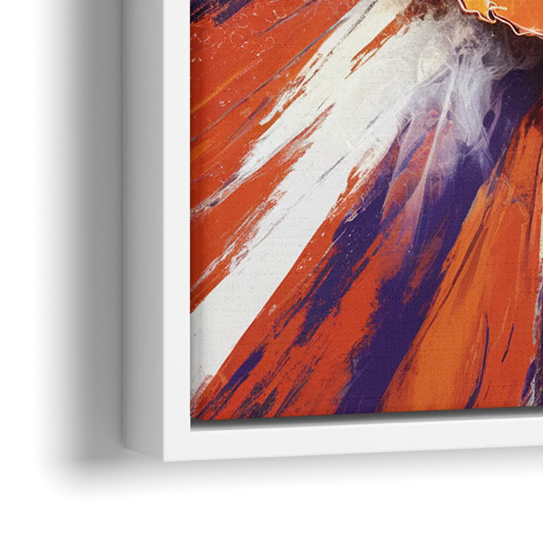Greenville Clemson Tigers Pride - Close-Up White Frame Canvas