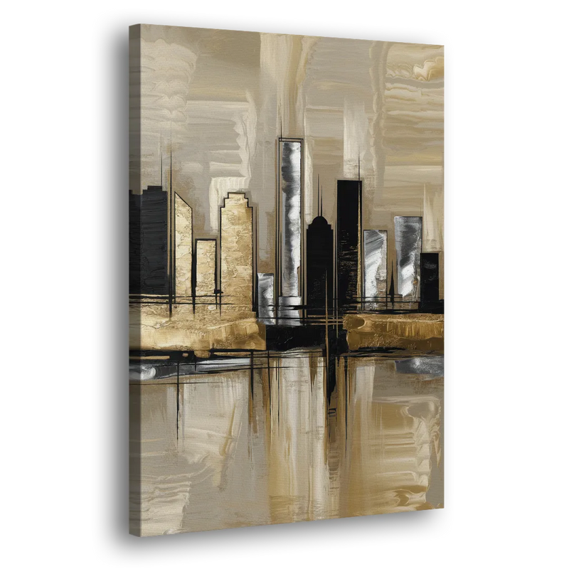Houston Contemporary Design - Canvas Print Art Sides