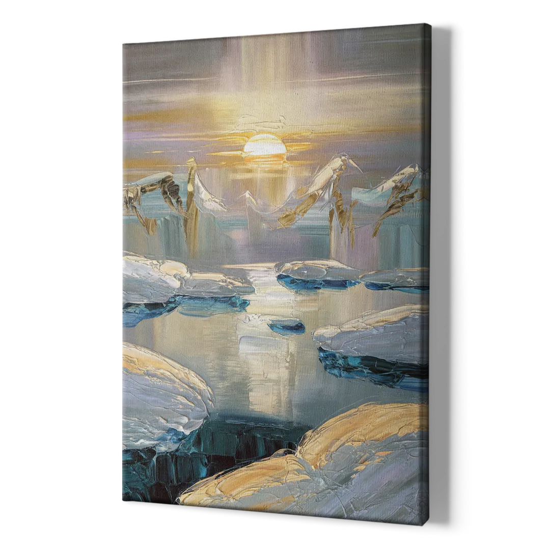 Anchorage Midnight Sun - Canvas Print Art Sides