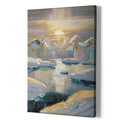 Anchorage Midnight Sun - Canvas Print Art Sides