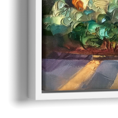 St. Louis Forest Park Landscape - Close-Up White Frame Canvas