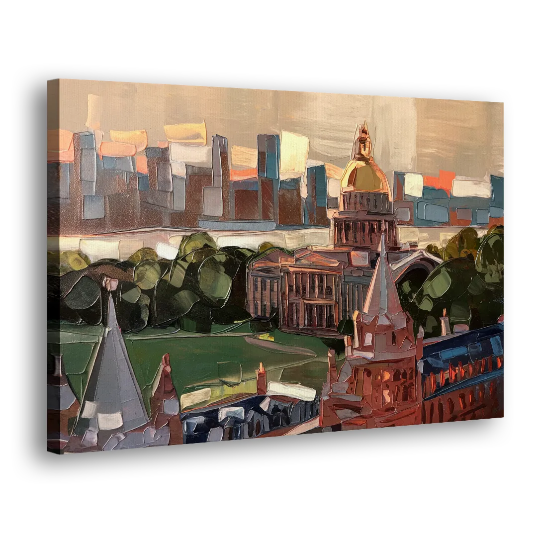 Boston Architectural Beauty - Canvas Print Art Sides