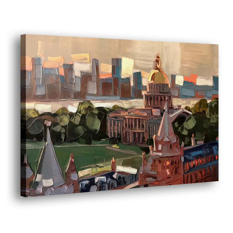 Boston Architectural Beauty - Canvas Print Art Sides