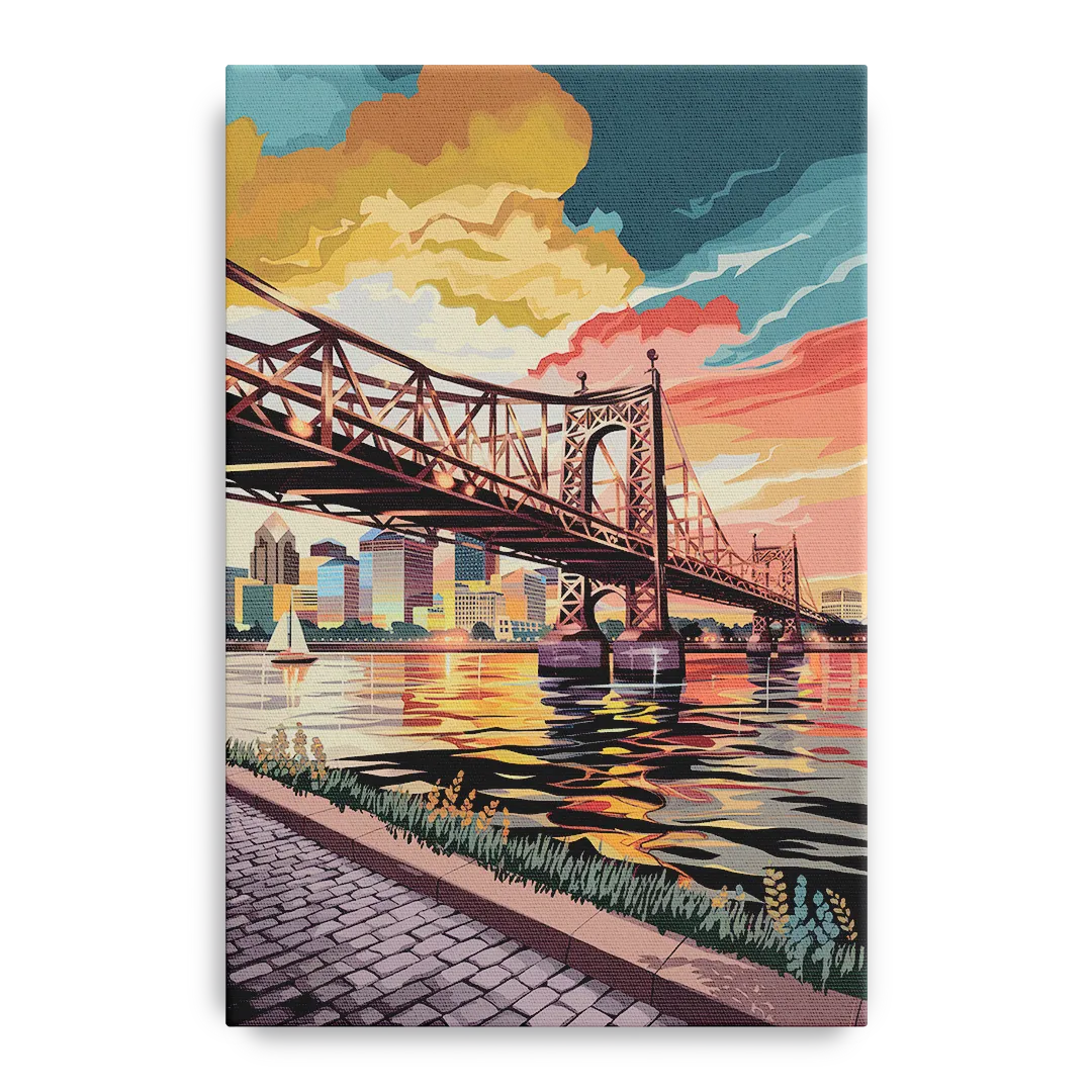 Philadelphia Waterfront - Canvas Wall Art