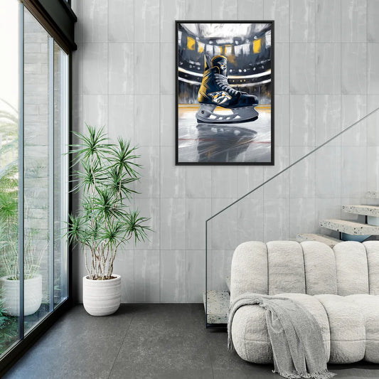 Nashville Predators Hockey Pride - Living Room Black Frame Canvas