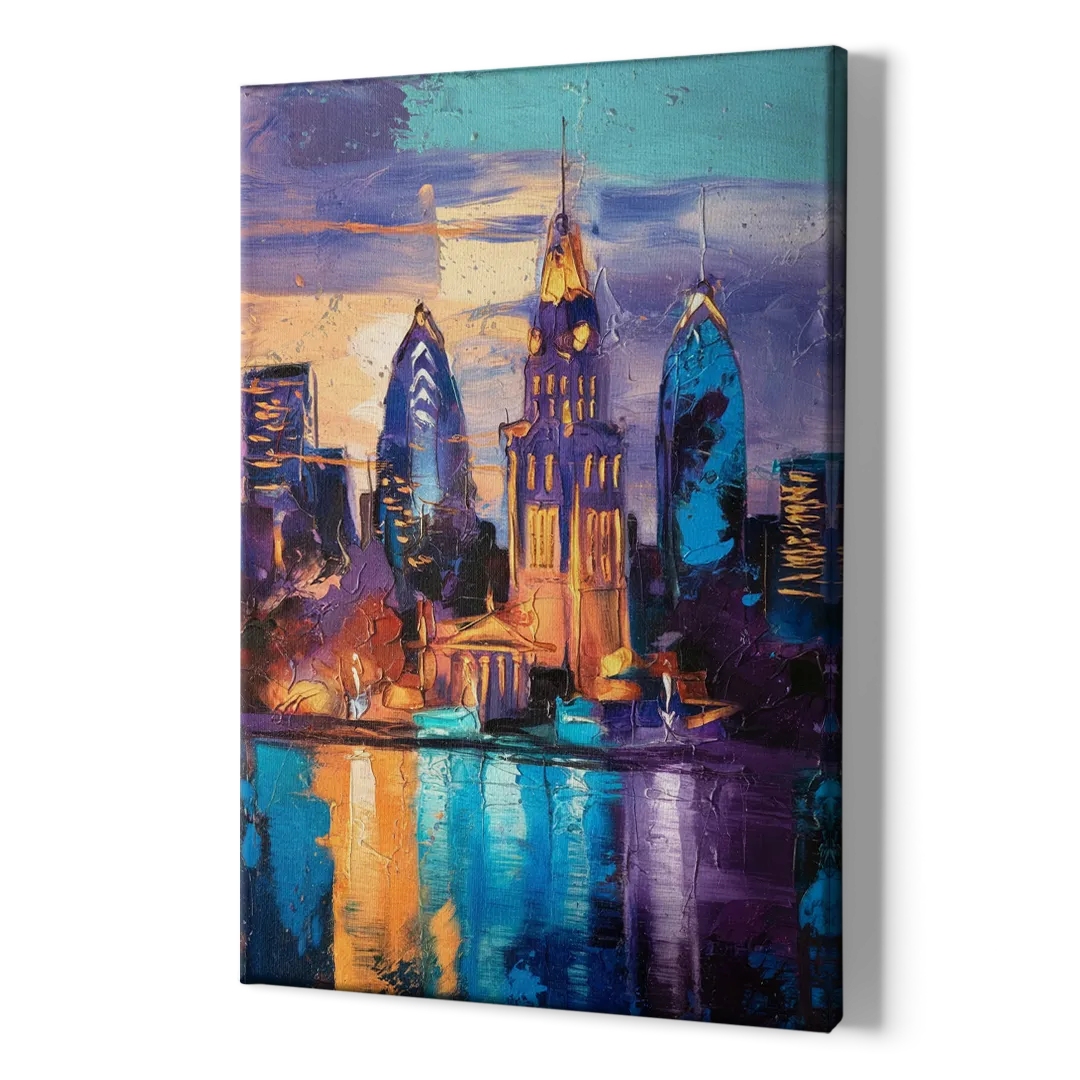 Philadelphia Old City - Canvas Print Art Sides