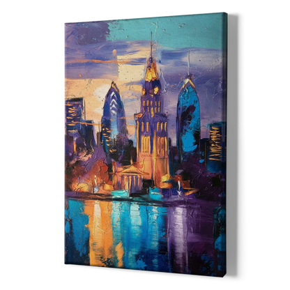 Philadelphia Old City - Canvas Print Art Sides