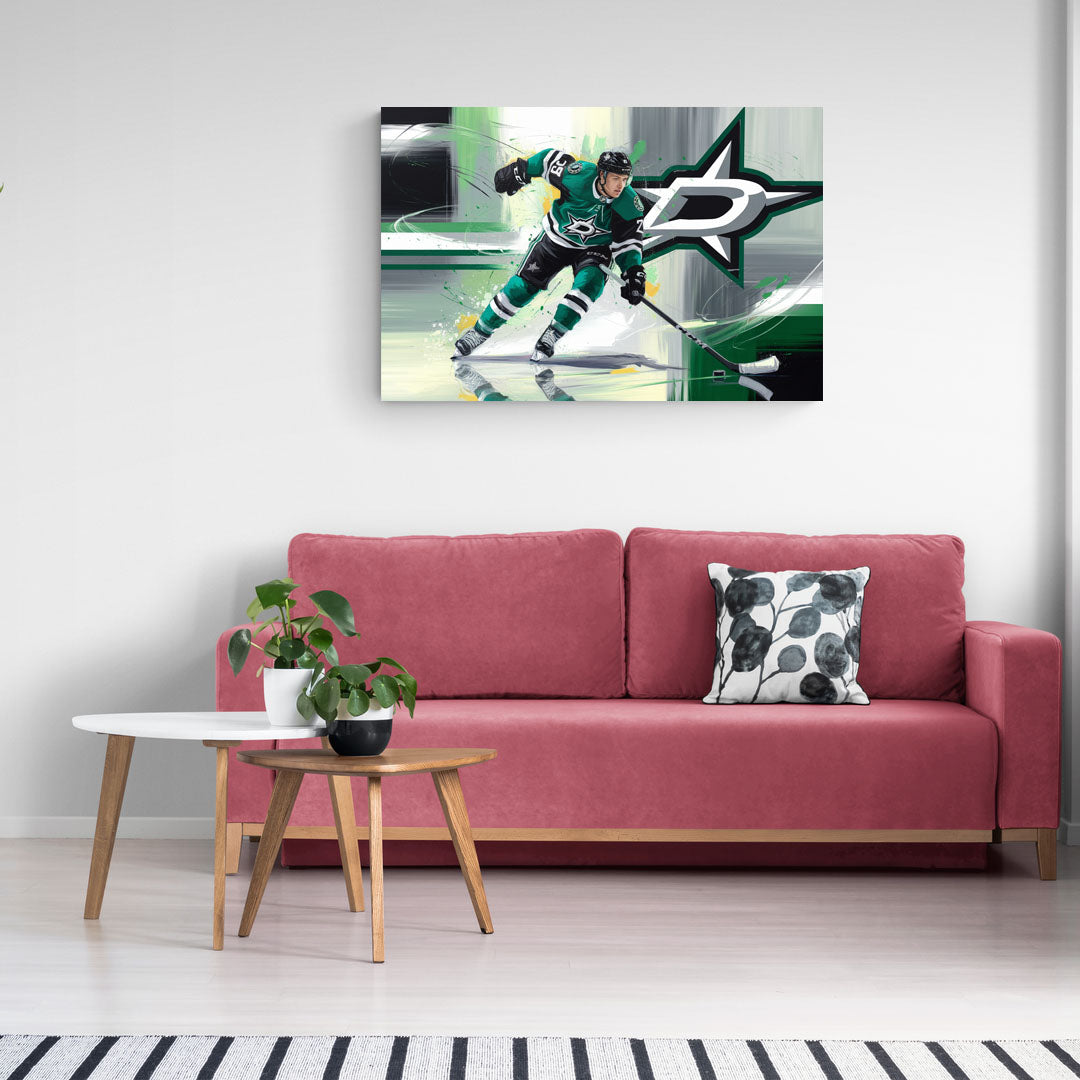 Dallas Stars Hockey - Canvas Wall Art Living Room