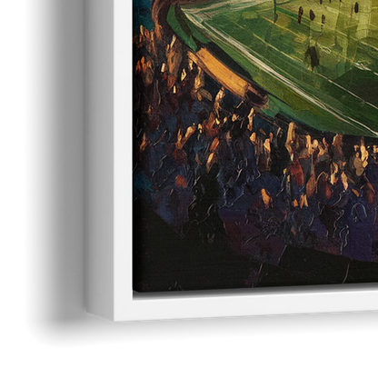 Oakland Coliseum Memories - Close-Up White Frame Canvas