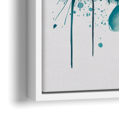 Albuquerque Skyline Sunset - Close-Up White Frame Canvas
