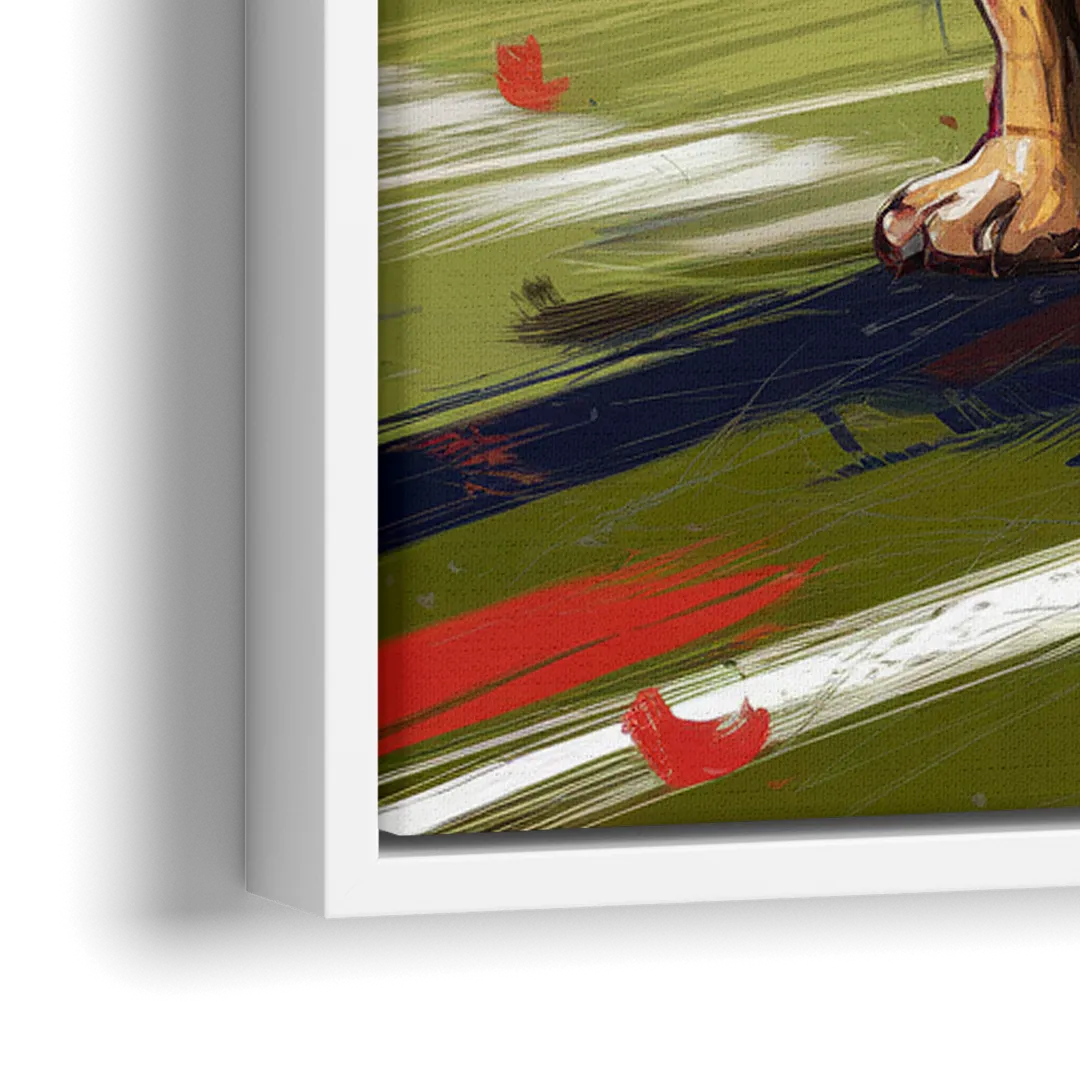 Fresno State Bulldogs Championship Glory - Close-Up White Frame Canvas