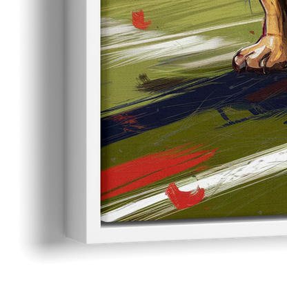 Fresno State Bulldogs Championship Glory - Close-Up White Frame Canvas