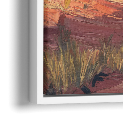 Colorado Springs Scenic Trails - Close-Up White Frame Canvas