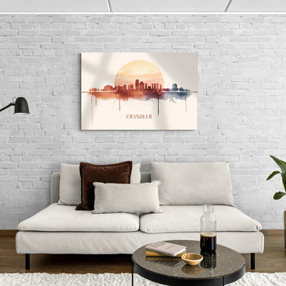 Chandler Skyline View - Canvas Wall Art Living Room