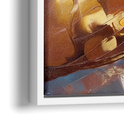 Park City Forest Trails - Close-Up White Frame Canvas
