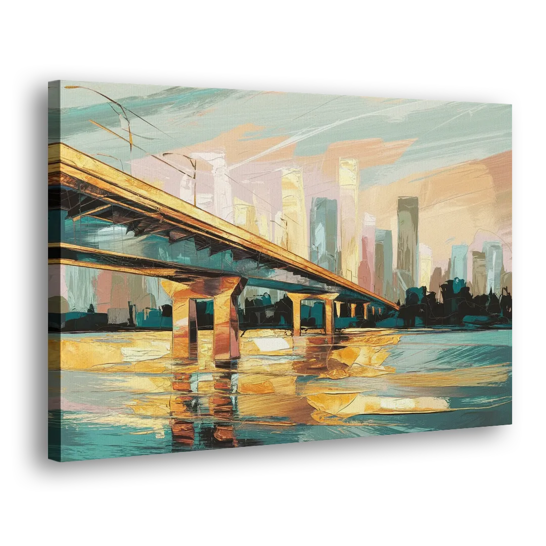 Houston Be Someone Bridge - Canvas Print Art Sides