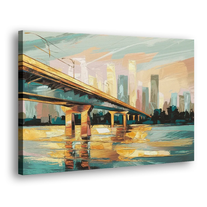 Houston Be Someone Bridge - Canvas Print Art Sides