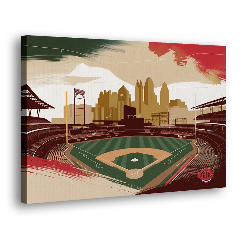 Cincinnati Reds Vintage Moments - Canvas Print Art Sides