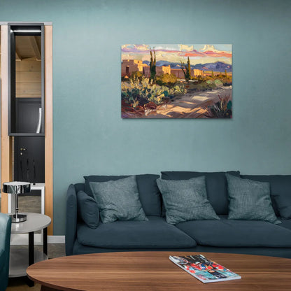Santa Fe Sunset Landscape - Canvas Wall Art Living Room