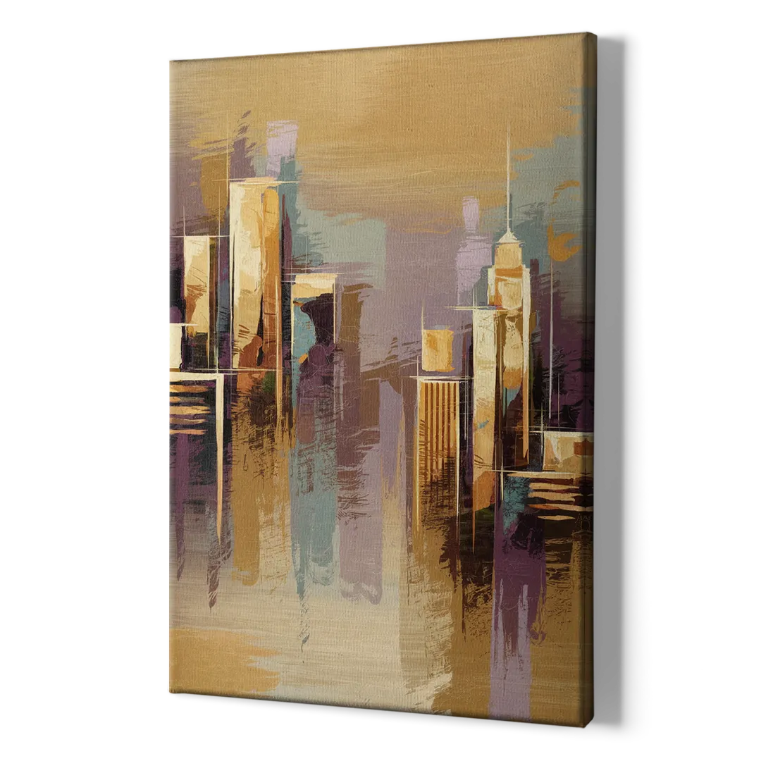 Kansas City Downtown Panorama - Canvas Print Art Sides
