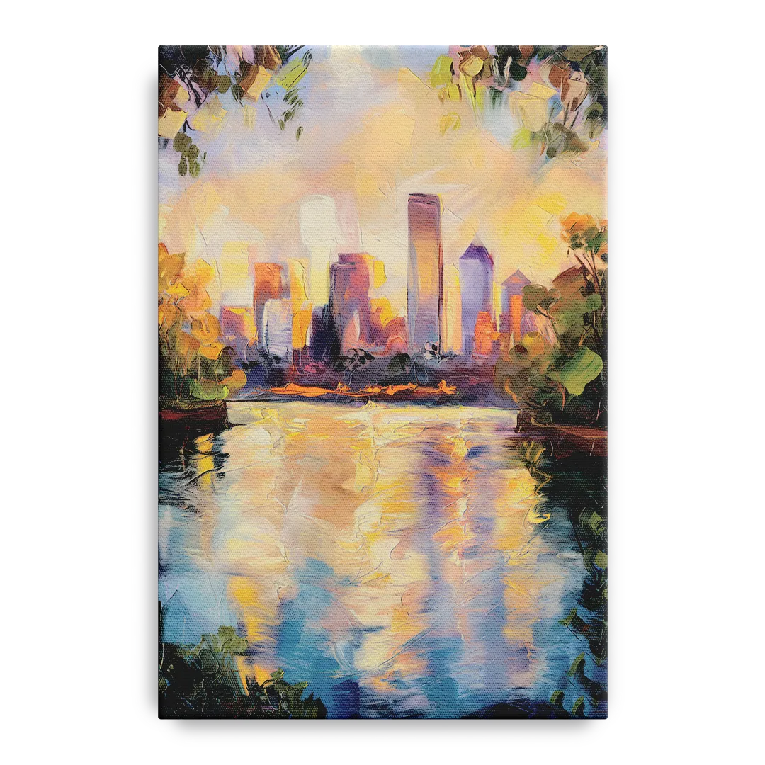 Boston Charles River Reflections - Canvas Wall Art