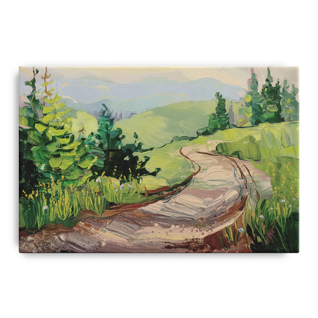 Burlington Green Mountain Trails - Canvas Wall Art