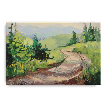 Burlington Green Mountain Trails - Canvas Wall Art