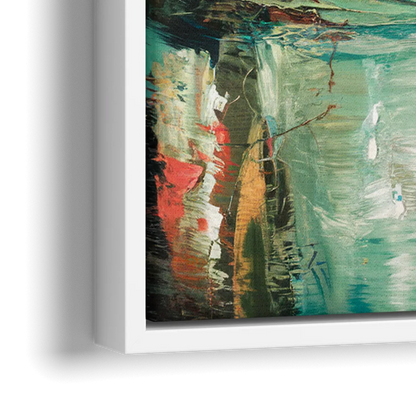 Orlando Tropical Landscape - Close-Up White Frame Canvas