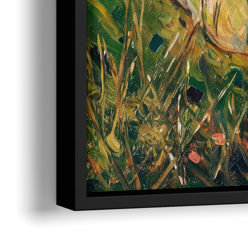 Big Sur Ocean Cliffs - Close-Up Black Frame Canvas