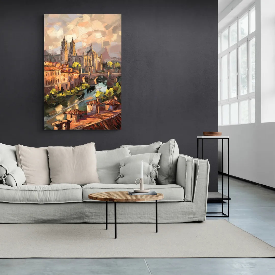 Toledo Historic Downtown - Canvas Wall Art Living Room