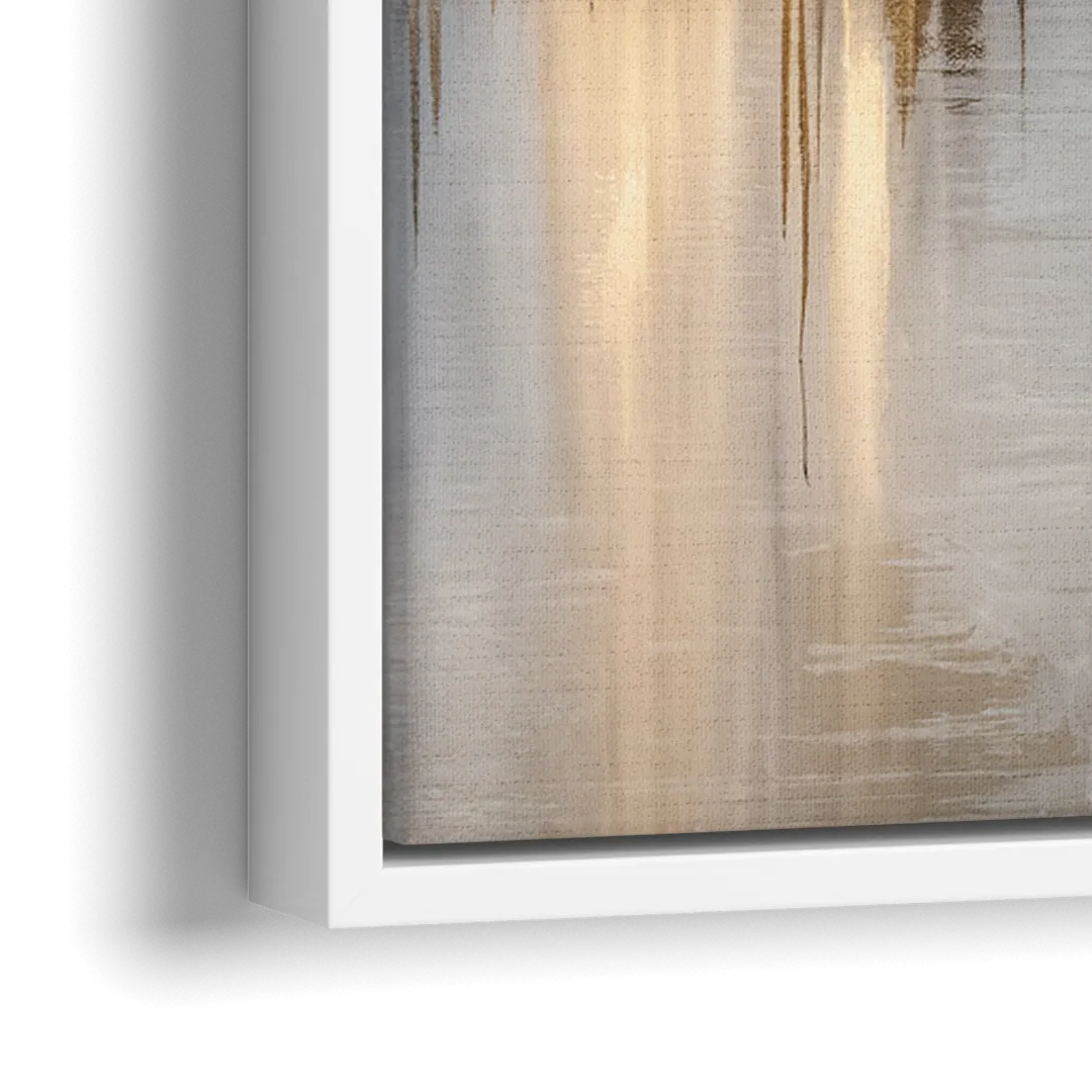 Marietta Abstract Cityscape - Close-Up White Frame Canvas