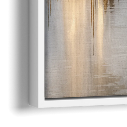 Marietta Abstract Cityscape - Close-Up White Frame Canvas