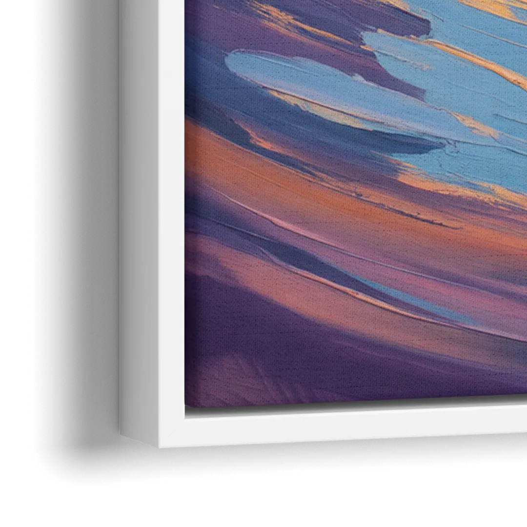 Kitsilano Beach - Close-Up White Frame Canvas